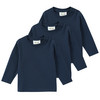3 babyshirts met lange mouwen in basic look