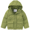 Kinder Pufferjacke in Unifarben grün
