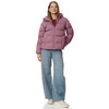 Dames pufferjas in effen kleur
