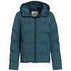 Dames pufferjas in effen kleur donkerblauw