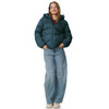 Dames pufferjas in effen kleur
