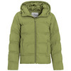 Dames pufferjas in effen kleur groen