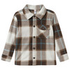 Jungen Fleece-Hemd mit Kentkragen