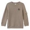 Jungen Sweatshirt mit Strukturmuster braun