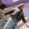 Mädchen Jacke mit Leo-Muster