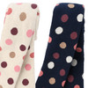 2 Mädchen Frottee-Leggings mit Punkten