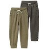 2 baby joggingbroeken in wafel piqué