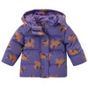 Baby-donsjasje met hondjes paars