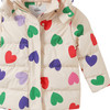 Mädchen Pufferjacke mit Herzen