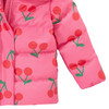 Mädchen Pufferjacke mit Kirschen