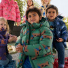 Jungen Pufferjacke mit Dackel-Allover