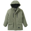 Jungen Parka mit Kapuze dunkelgrün