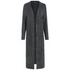Damen Strickjacke im Long-Style dunkelgrau
