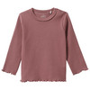 Baby Langarmshirt mit Ripp-Struktur