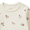 Newborn Langarmshirt mit Ripp-Struktur