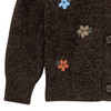 Mädchen Strickjacke mit Blumen-Allover