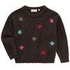 Gebreide trui met bloemen allover Meisjes