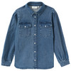 Jeansblouse voor meisjes met drukknopen