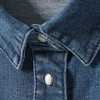Jeansblouse voor meisjes met drukknopen