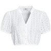 Damen Dirndl-Bluse mit Lochstickerei