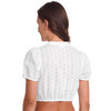 Damen Dirndl-Bluse mit Lochstickerei