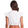 Damen Dirndl-Bluse unifarben