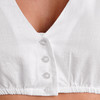 Dames dirndl-blouse effen kleur