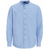 Herren Hemd mit Stehkragen hellblau