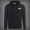 Herren Hoodie mit Glow in the dark Effekt