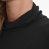Dames-shirt met lange mouwen en col