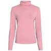 Dames-shirt met lange mouwen en col roze