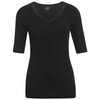 Dames geribd shirt met kant