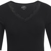 Dames geribd shirt met kant
