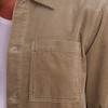 Herencordshirt in effen kleur