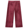 Mädchen Thermo-Leggings aus Nicki-Cord brombeer