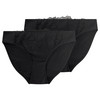 2 Damen Slips mit Stickerei