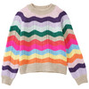 Mädchen Strickpullover mit Streifen