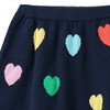 Mädchen Strickrock mit Herz-Allover