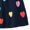 Mädchen Strickrock mit Herz-Allover