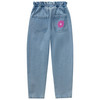 Mädchen Jeans mit Paperbag-Bund