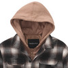 Jungen Flanell-Jacke mit Kapuze