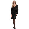 Damen Paillettenkleid  in Wickel-Optik