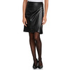 Damen Wickelrock in Leder-Optik