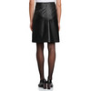 Damen Wickelrock in Leder-Optik