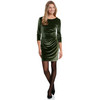 Damen Samtkleid mit 3/4-Arm