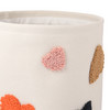 Kleine opbergmand met kleurrijke hartjes