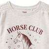 Mädchen Langarmshirt mit Pferde-Print