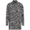 Damen Longbluse mit Animal-Print