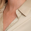 Damesblouse met satijnlook