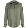 Damesblouse met satijnlook lichtgroen